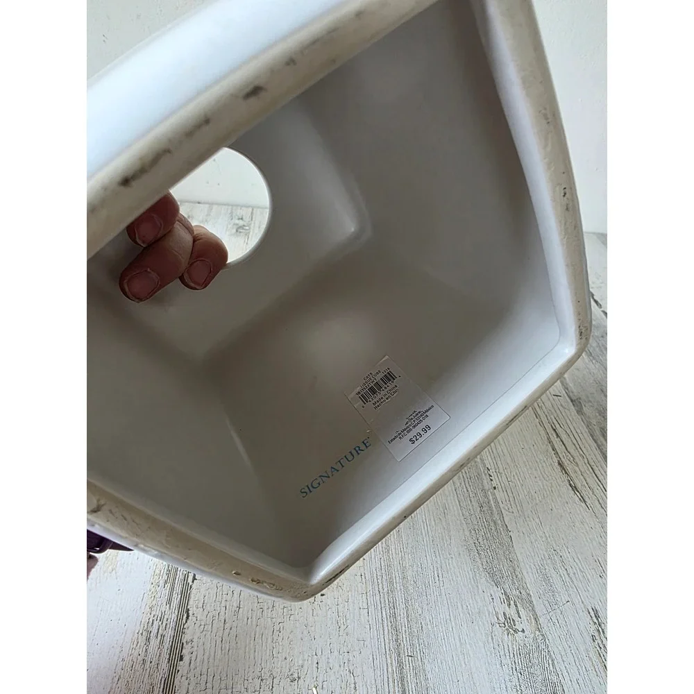 Signature cat tissue‎ ceramic bathroom box cover kitten White decor